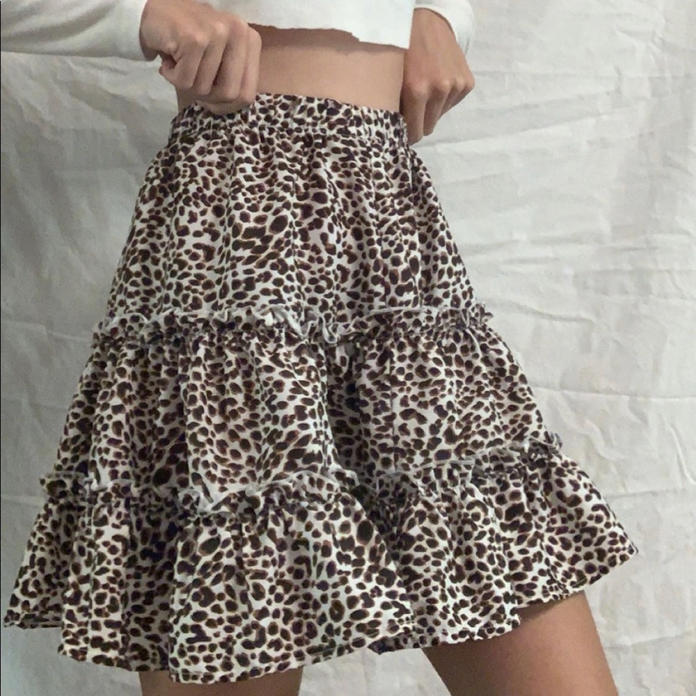 cheetah skirt